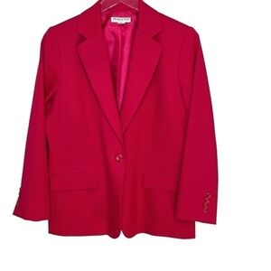 Pendleton 100% Wool Fuchsia Blazer Size 10P